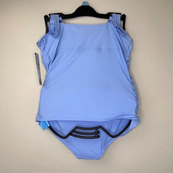 Women's Blue Maternity Swimsuit size L - Picture 4 of 6